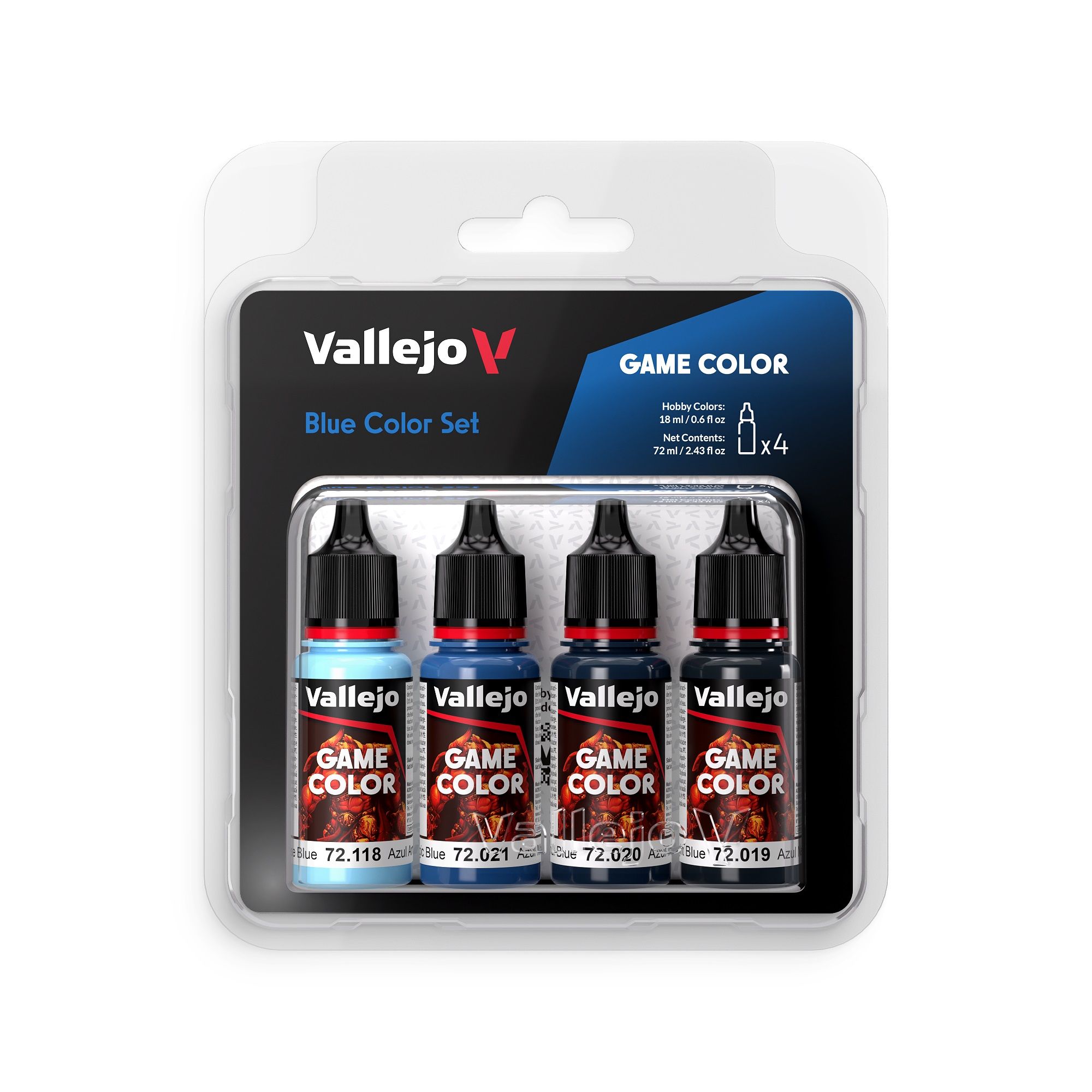 Vallejo: Game Colour: Blue Colours Acrylic Paint Set
