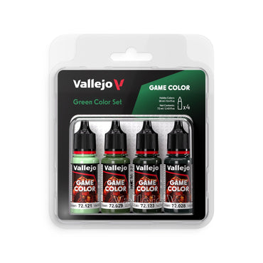 Vallejo: Game Colour: Green Colours Acrylic Paint Set