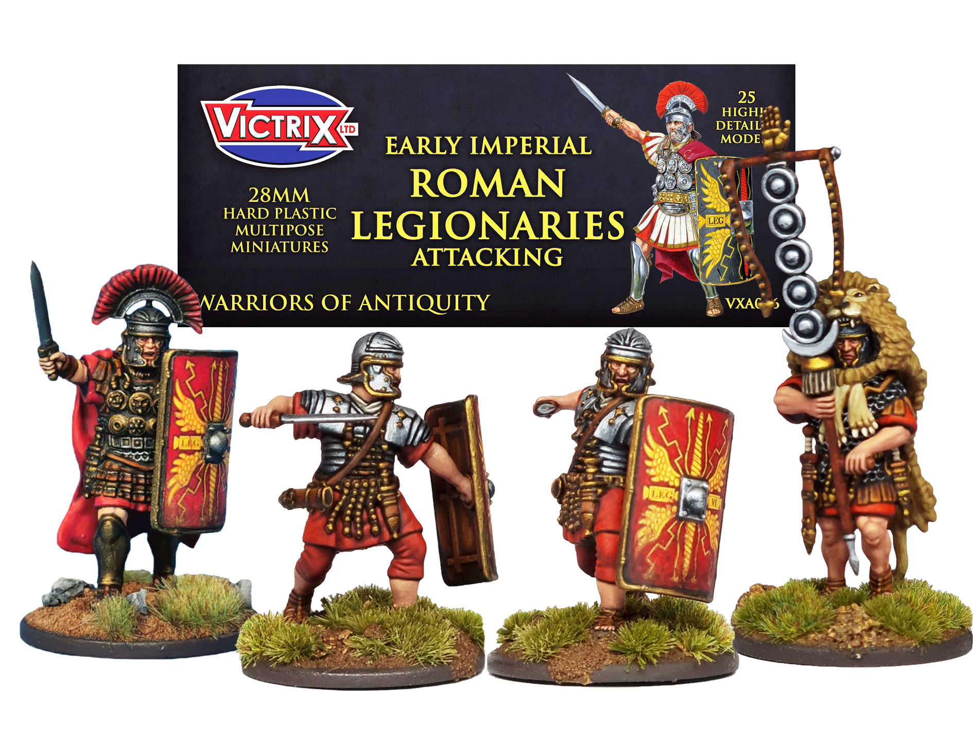 Victrix: Warriors of Antiquity: Early Imperial Roman Legionaries Attacking