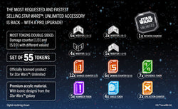 Gamegenic: Star Wars Unlimited: Acrylic Tokens PRO