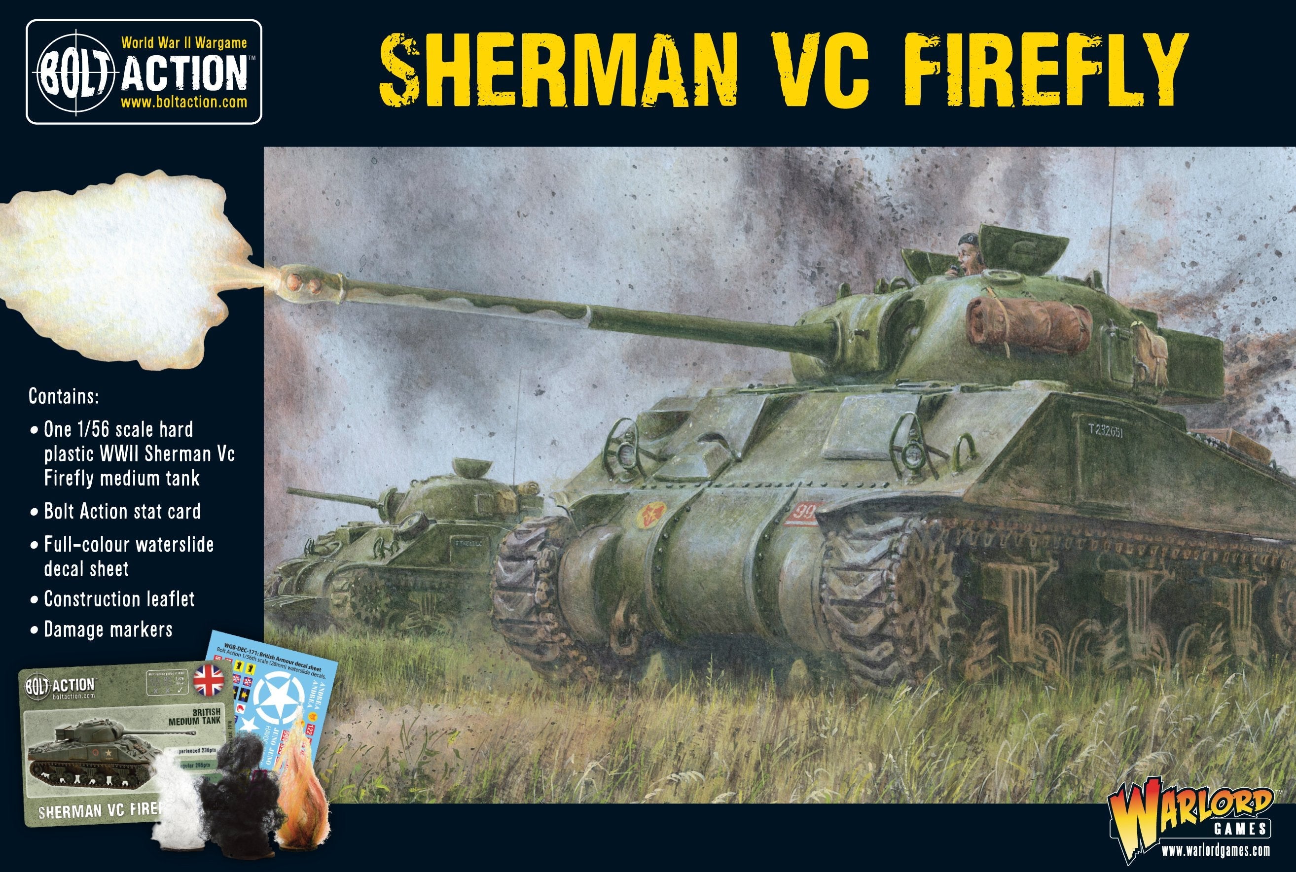 Bolt Action: Sherman VC Firefly WWII British Medium Tank