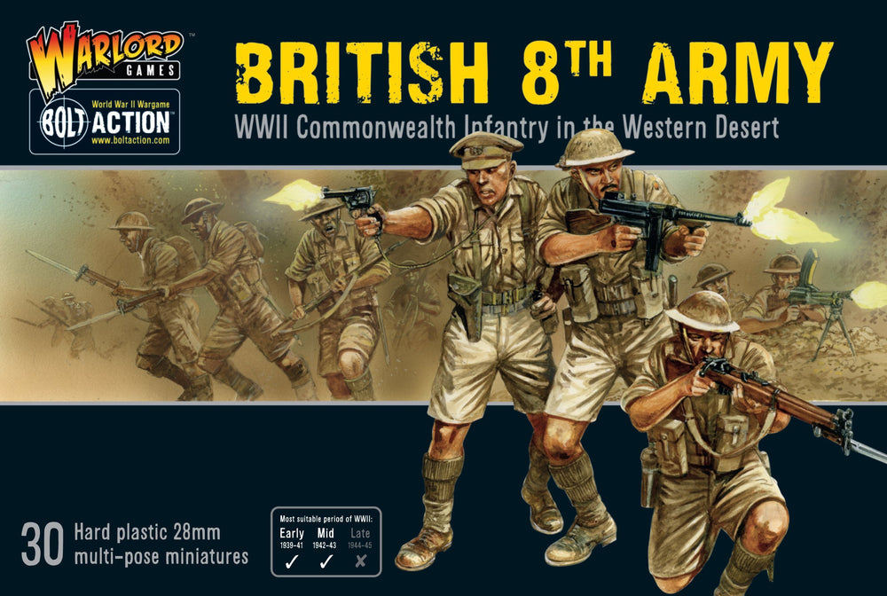 Bolt Action: British 8th Army Commonwealth Infantry in the Western Desert