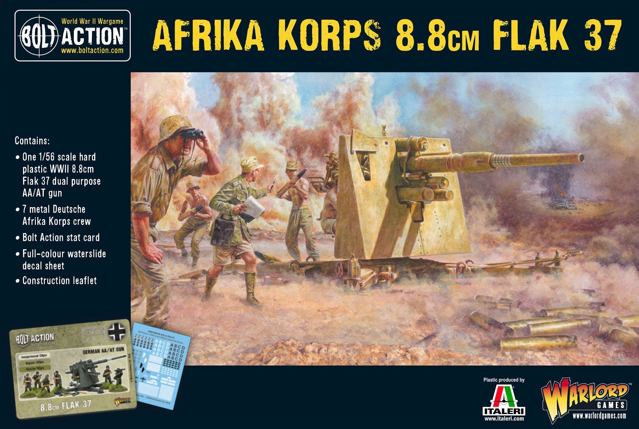 Bolt Action: German Afrika Korps 8.8cm Flak 37 AA/AT Gun
