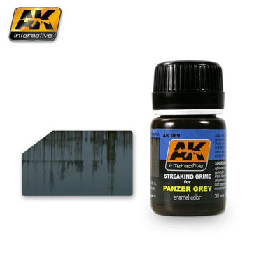 Ak-Interactive: (Weathering) Streaking Grime For Panzer Grey Vehicles