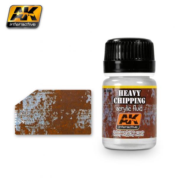 Ak-Interactive: (Weathering) Heavy Chipping Effects Acrylic Fluid