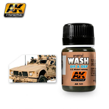 Ak-Interactive: (Weathering) Wash For Oif & Oef - Us Vehicles