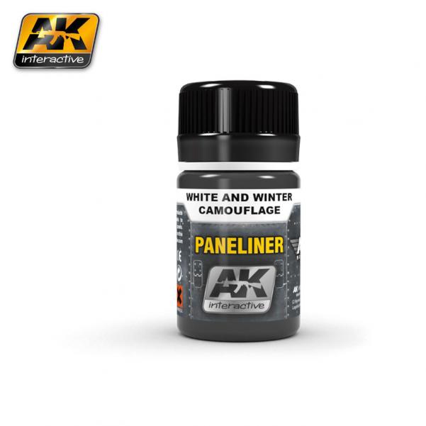 Ak-Interactive: (Weathering) Paneliner For White And Winter Camouflage