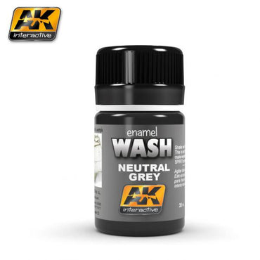 Ak-Interactive: (Weathering) Neutral Grey For White/Black Wash
