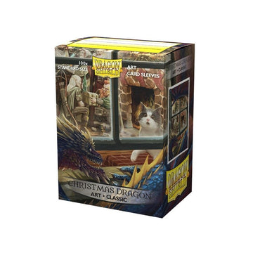Dragon Shield Sleeve Matte Art - Christmas Dragon (100)
