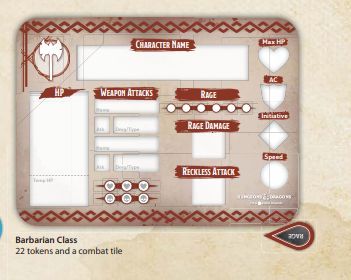 D&D Class Token Set Barbarian