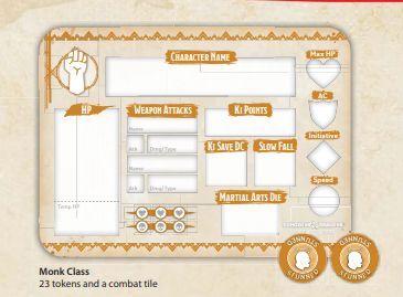 D&D Class Token Set Monk