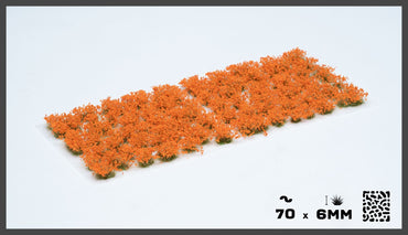 Gamers Grass: Tufts 6mm Orange Flowers (Wild)
