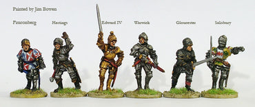 Perry Miniatures: War of the Roses Yorkist Command on Foot (metal)