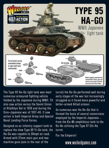 Bolt Action: Type 95 Ha-Go Light Tank