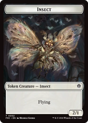Insect // Rogue Double-Sided Token [Reality Fracture Commander Tokens]
