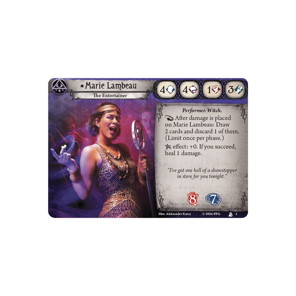 Arkham Horror LCG™: Investigator Deck: Marie Lambeau
