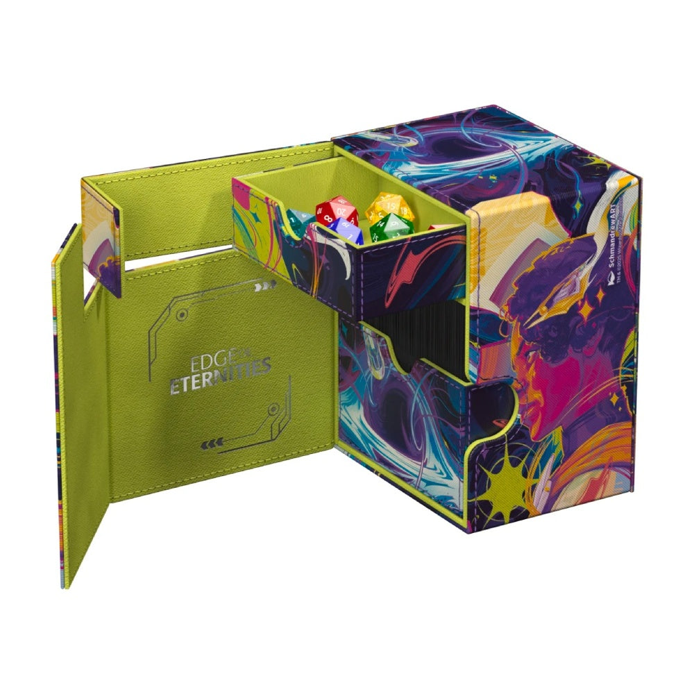 Ultimate Guard: MTG: Edge of Eternities (Haliya & Tezzeret) XenoSkin Flip'n'Tray 133+ Deck Box