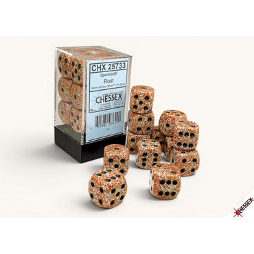 Chessex Dice Sets: Speckled Rust 16mm d6 (12)