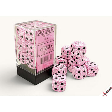 Chessex Dice Sets: Speckled Pink 16mm d6 (12)
