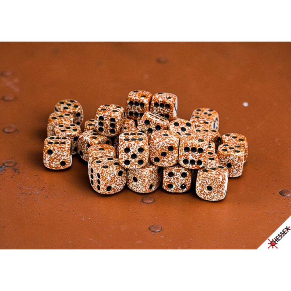 Chessex Dice Sets: Speckled Rust Dice Block 12mm d6 (36)