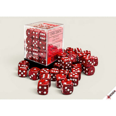 Chessex Dice Sets: Speckled Lava Stone 12mm d6 (36)