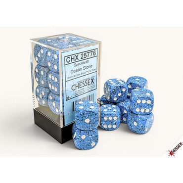 Chessex Dice Sets: Speckled Ocean Stone 16mm d6 (12)