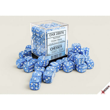 Chessex Dice Sets: Speckled Ocean Stone 12mm d6 (36)