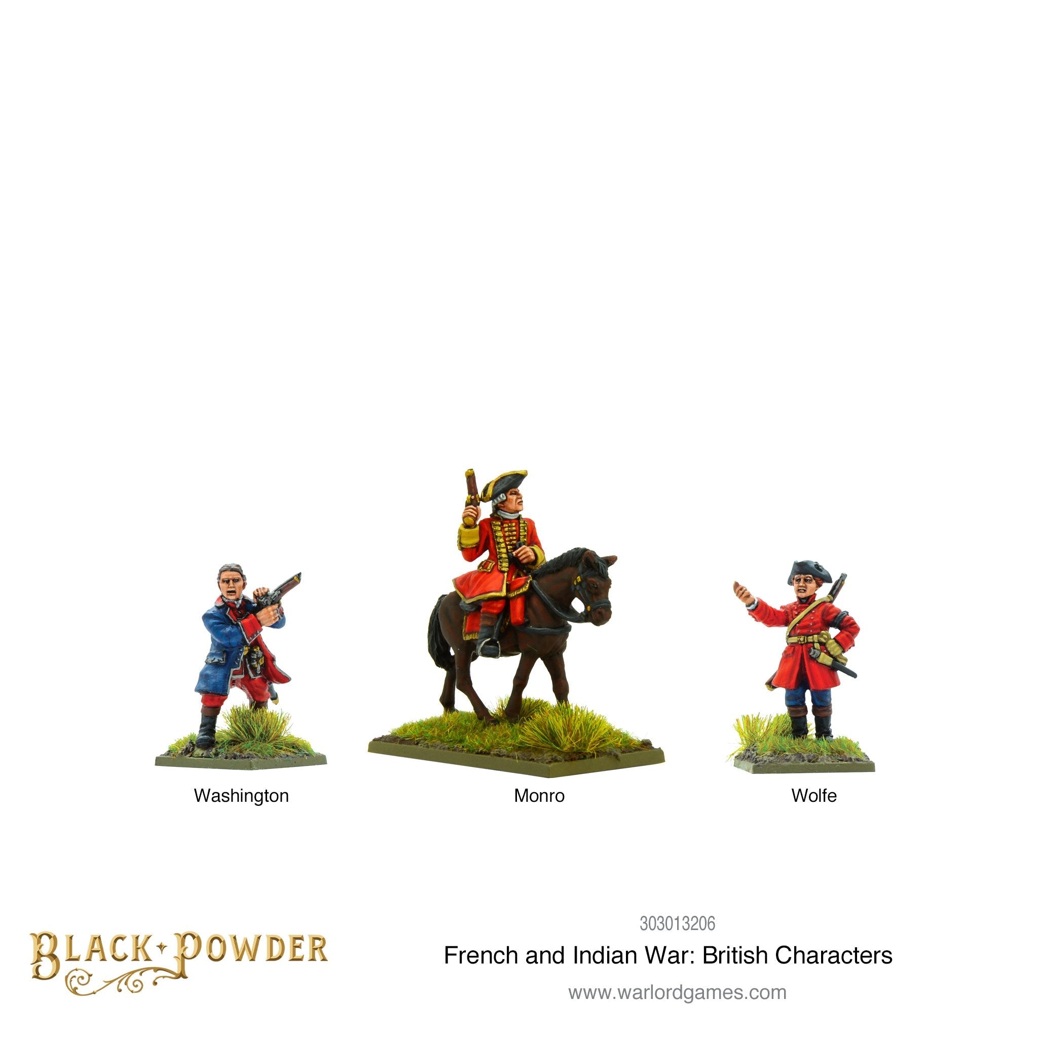 Black Powder: French and Indian Wars British Characters