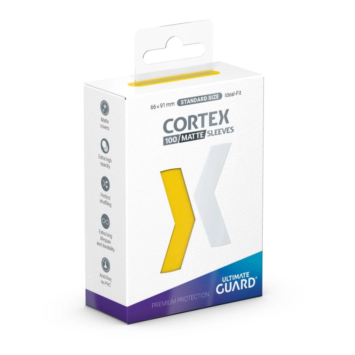 Ultimate Guard: Cortex Sleeves STD 66 x 91mm Matte YELLOW (100)