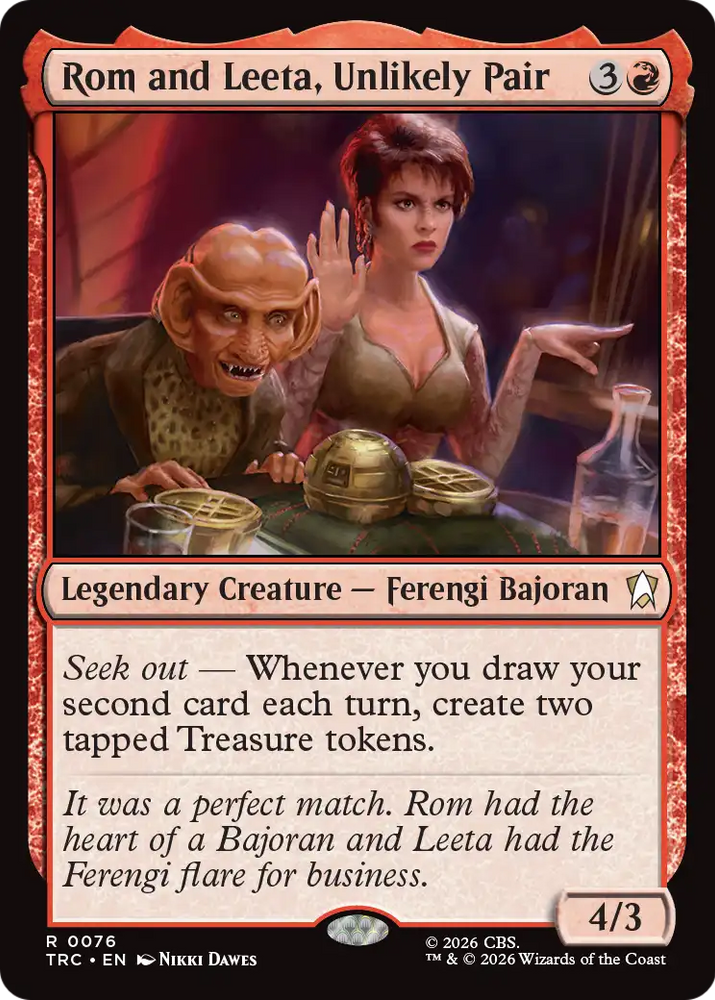 Rom and Leeta, Unlikely Pair (Surge Foil) [Star Trek Commander]