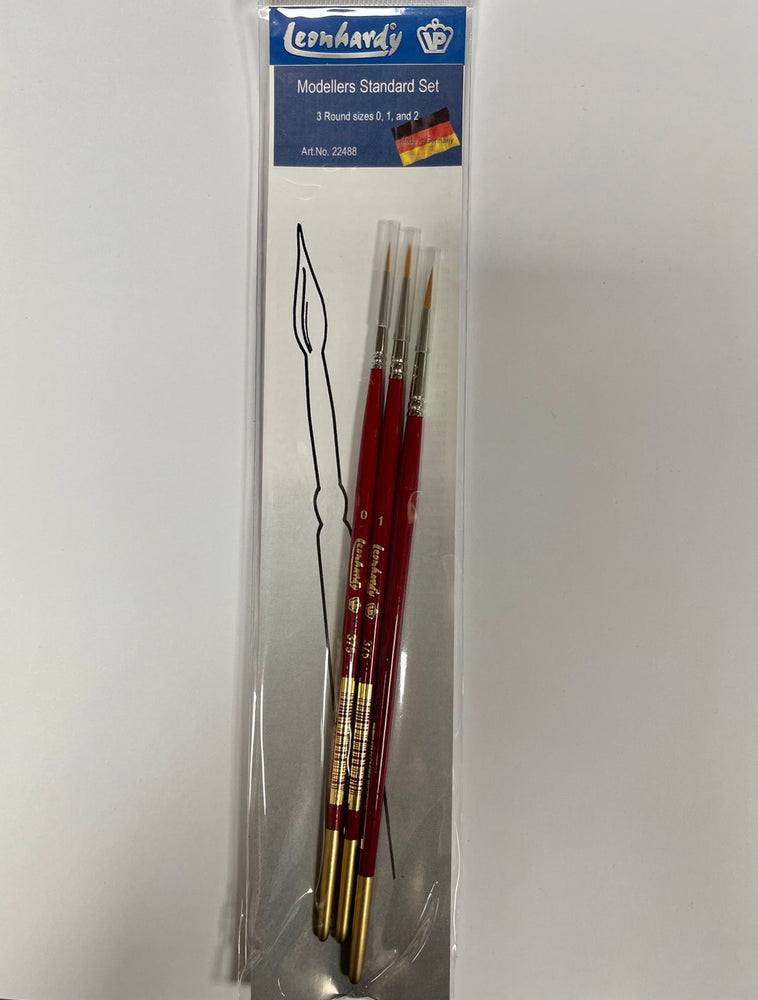 Leonhardy: 3pc Modellers Standard Brush Set