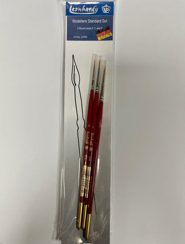 Leonhardy: 3pc Modellers Standard Brush Set