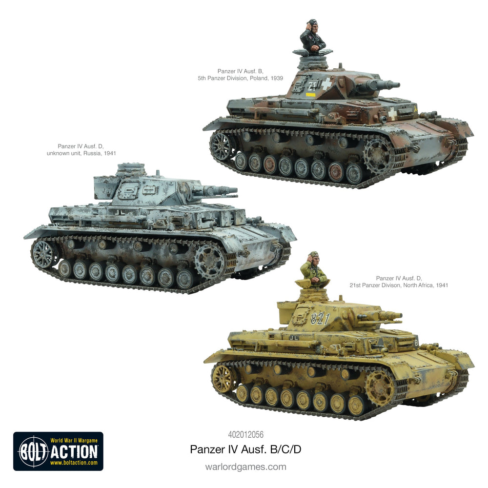 Bolt Action: Panzer IV Ausf. B/C/D Medium Tank