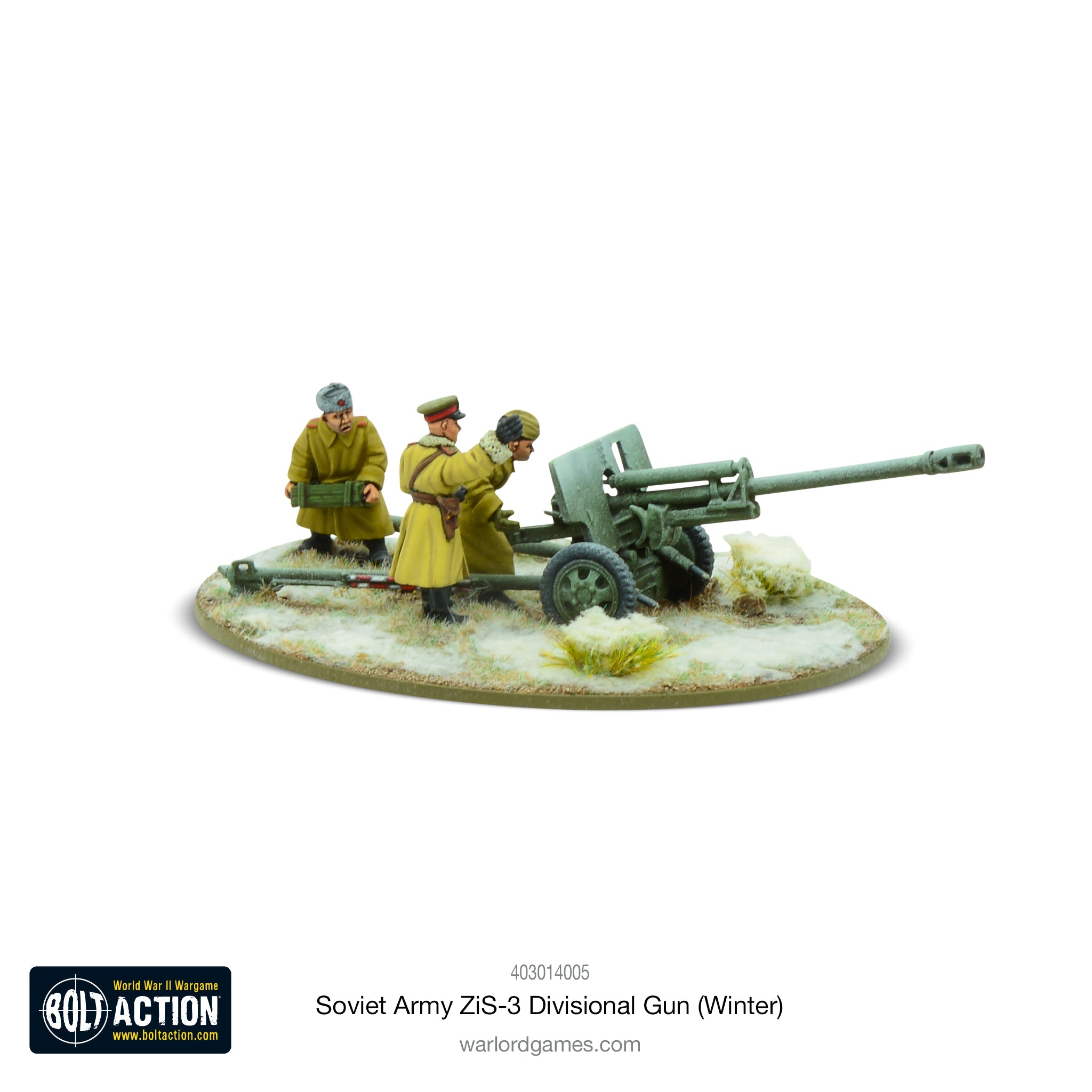 Bolt Action: Soviet ZIS-3 Divisional Gun (Winter)