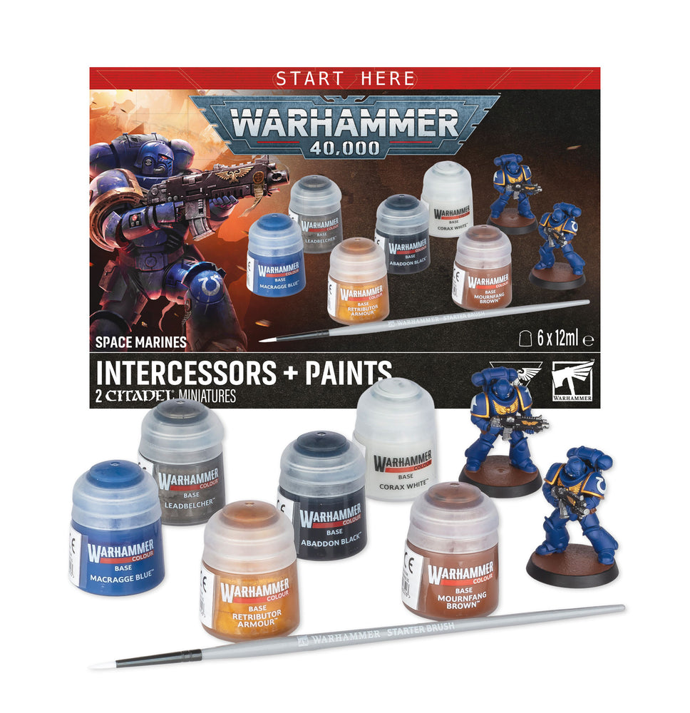 Warhammer 40000: Space Marines Intercessors + Paints Set*