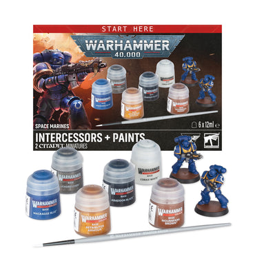 Warhammer 40000: Space Marines Intercessors + Paints Set*