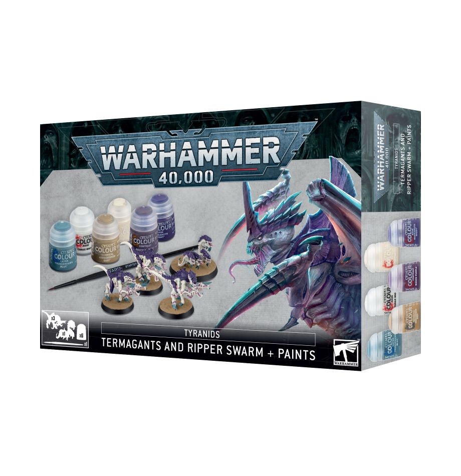 Warhammer 40000: Tyranids Termagants and Ripper Swarms + Paints*