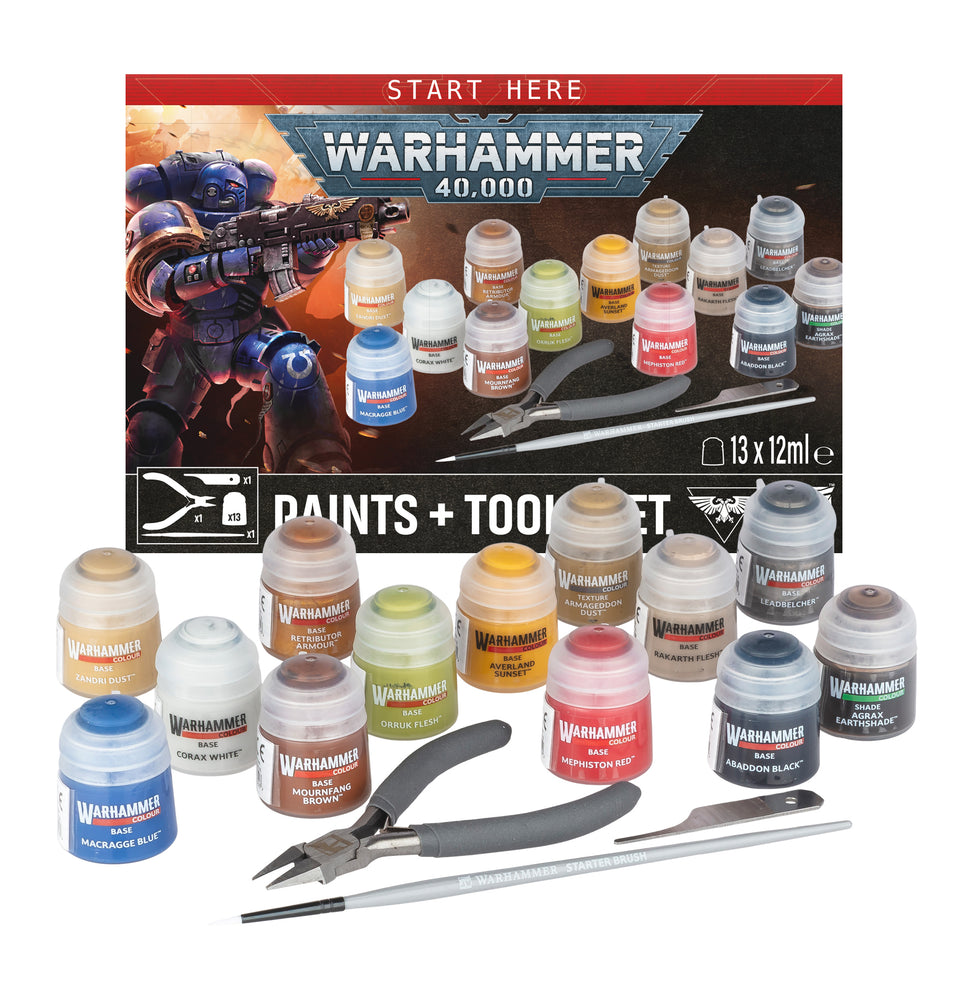 Warhammer 40000: Paints + Tools Set*