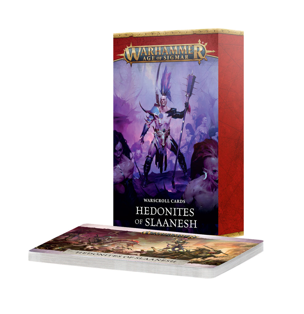 Warhammer Age of Sigmar: Warscroll Cards: Hedonites of Slaanesh