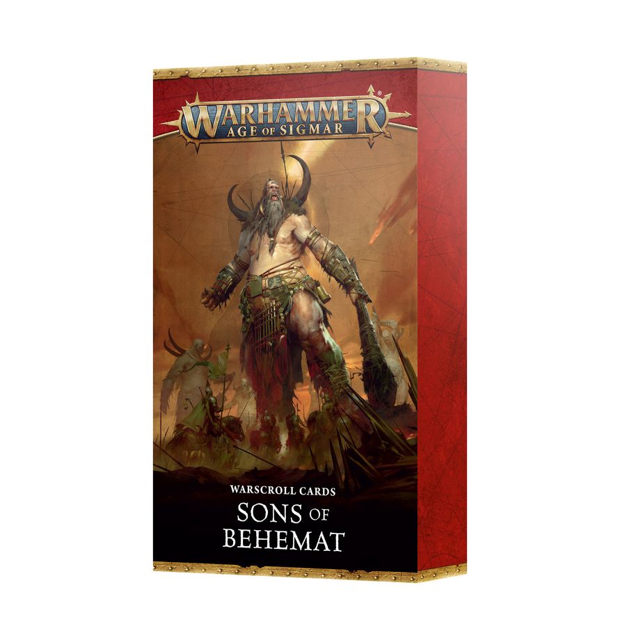 Warhammer Age Of Sigmar: Warscroll Cards: Sons Of Behemat