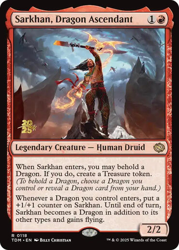 Sarkhan, Dragon Ascendant [Tarkir: Dragonstorm Prerelease Promos]