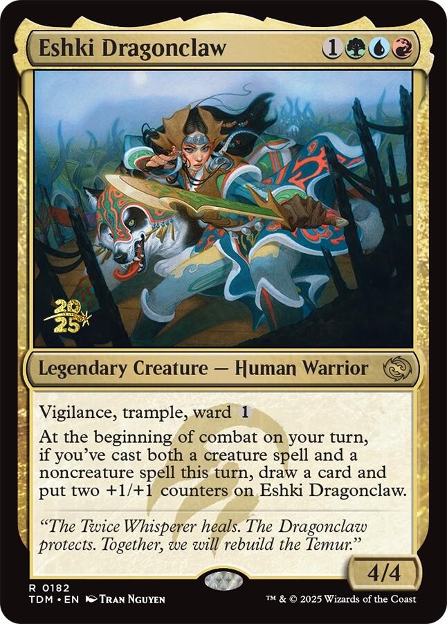 Eshki Dragonclaw [Tarkir: Dragonstorm Prerelease Promos]
