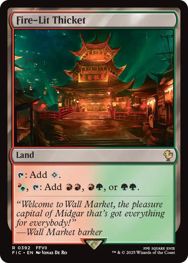 Fire-Lit Thicket (Surge Foil) [FINAL FANTASY Commander]