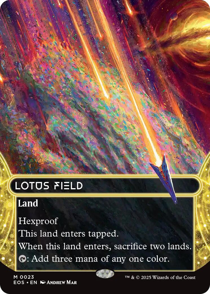 Lotus Field (0023) (Borderless) [Edge of Eternities: Stellar Sights]
