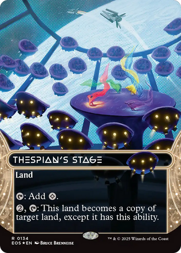 Thespian's Stage (0134) (Borderless) (Galaxy Foil) [Edge of Eternities: Stellar Sights]