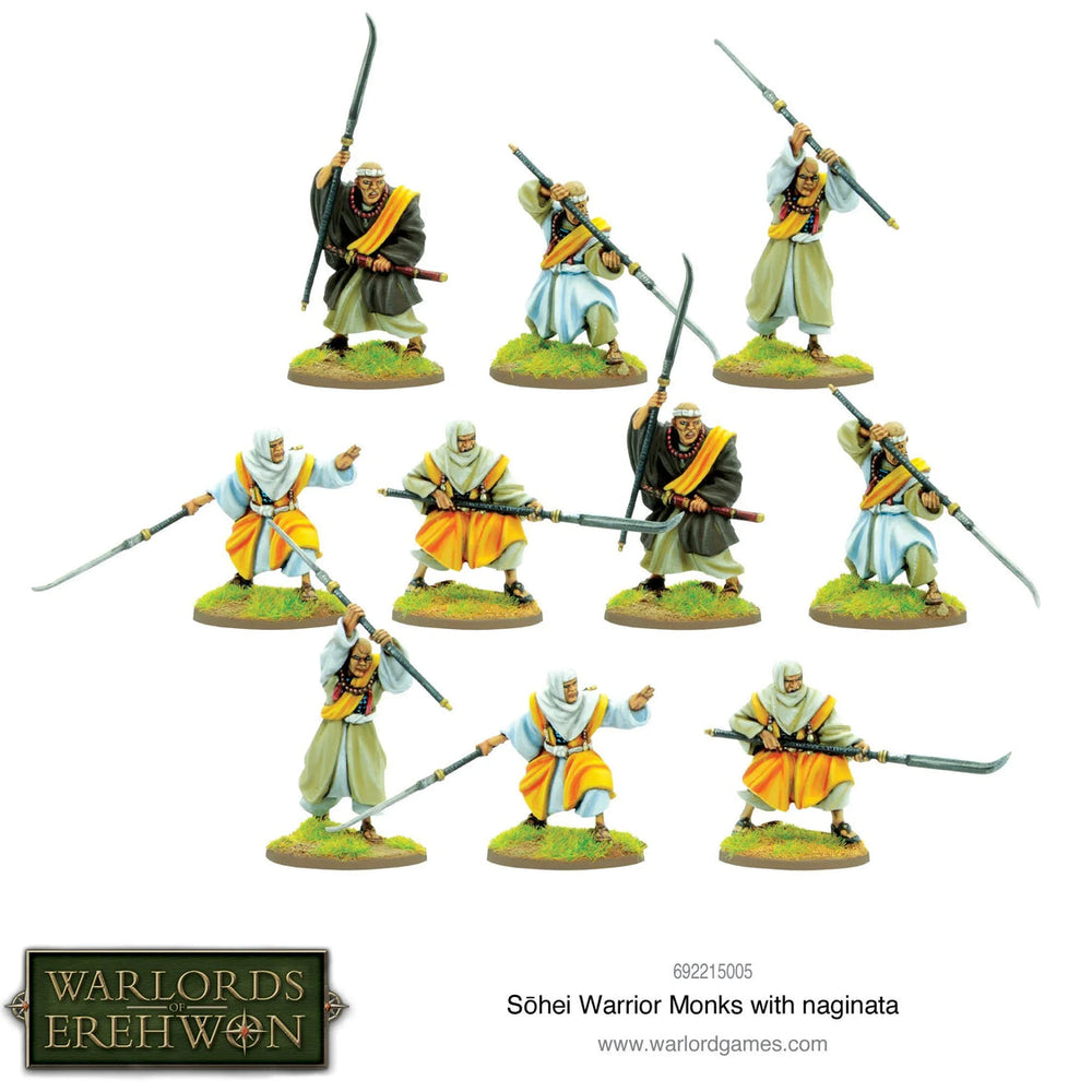 Warlords of Erehwon: Samurai: Sohei Warrior Monks with Naginata