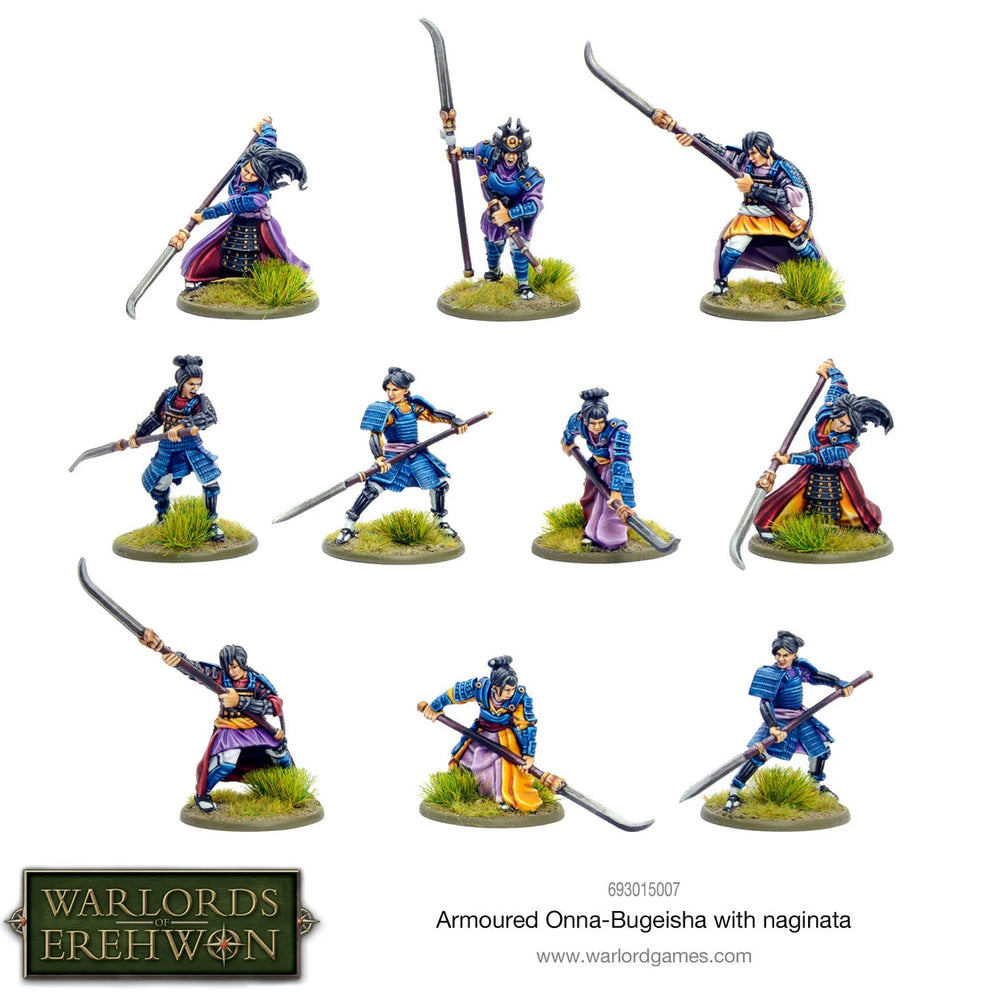 Warlords of Erehwon: Samurai: Armoured Onna-Bugeisha with Naginata