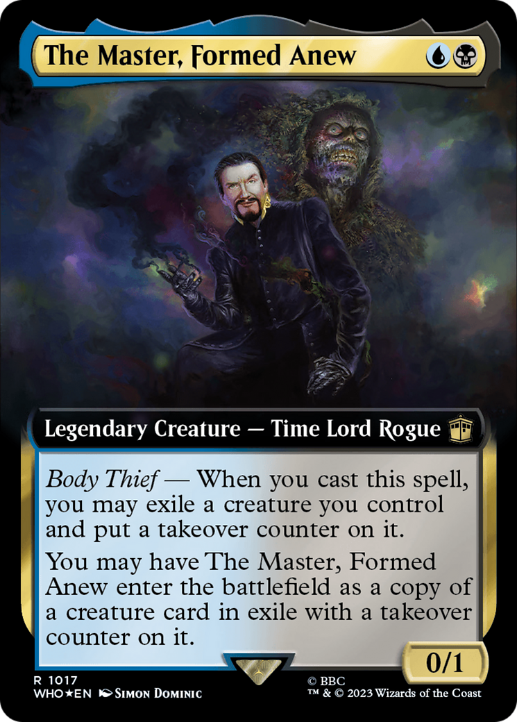 The Master, Formed Anew (Extended Art) (Surge Foil) [Doctor Who]