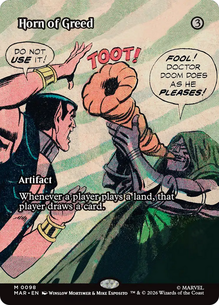 Horn of Greed (Borderless) [Marvel Universe: Eternal-Legal]