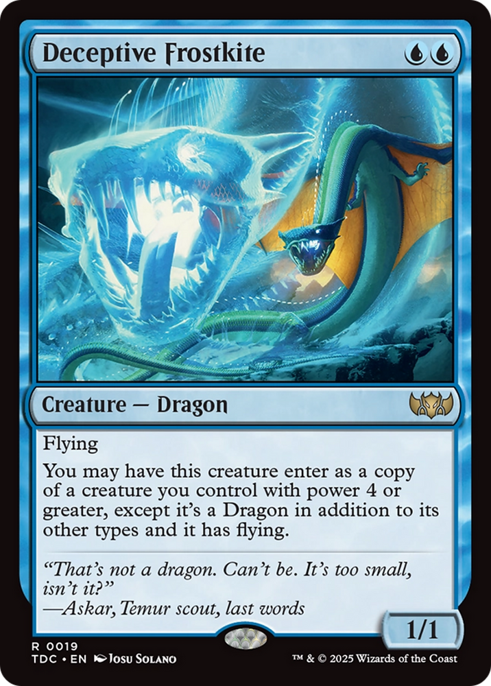 Deceptive Frostkite [Tarkir: Dragonstorm Commander]